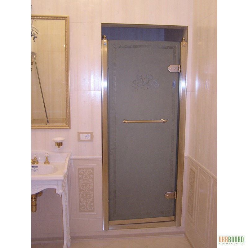 Продам/ стеклянные двери для ванной, душевой кабины и в душ .