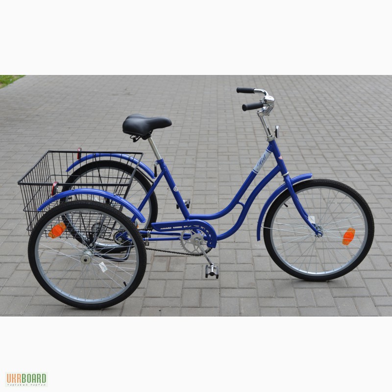 Продам/ взрослый Трехколесный Грузовой велосипед с корзиной .