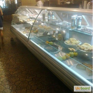 Продам холодильную витрину прилавок РОСС Sorrento 1, 7 м б/у в ресторан, кафе, общепит