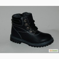 Теплые зимние ботинки для мальчиков Kimboo арт. 1510B черный