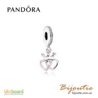 Оригинал PANDORA шарм венчание сердец 791963CZ