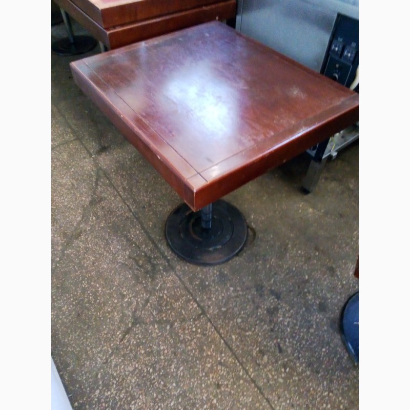 Фото 2. Стіл дерев#039;яний на металевій опорі бу для кафе, кав#039;ярн