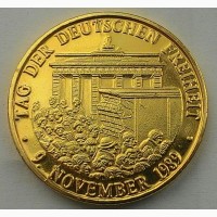 Германия медаль 1989 год ОБЪЕДИНЕНИЕ ГЕРМАНИИ