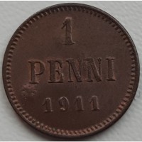 Россия для Финляндии 1 пенни 1911 год