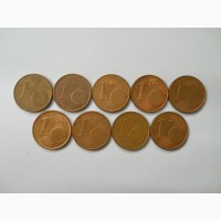 Евросоюз-1 евроцент (9 разных)