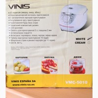 Мультиварка VINIS VMC-5010W 5л 900W пароварка 8 программ ручка