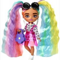 Barbie Extra Барби мини экстра модная Модница в куртке 6 HHF82 Minis R