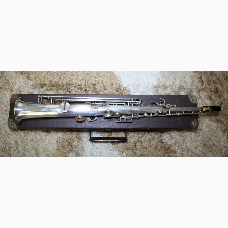 Фото 7. Саксофон saxophone Soprano Сопрано-G.H. HULLER Німеччина оригінал прямий труба