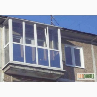 Балконы металлопластиковые французского вида