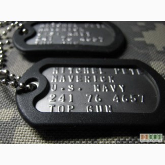 Именной армейский жетон dog tag.