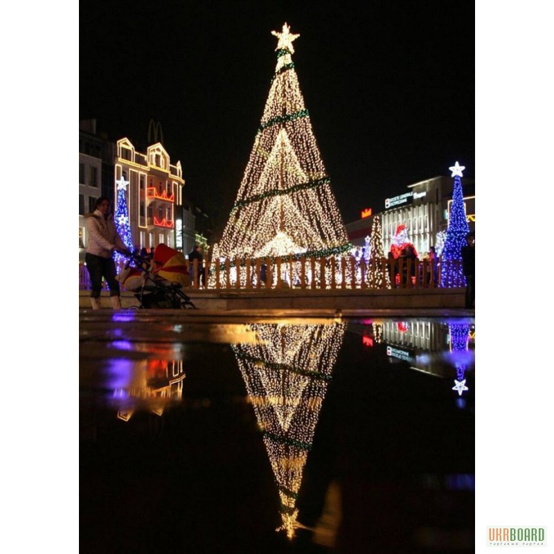 Гирлянда световая сетка светодиодная сеть на елку Киев купить цена