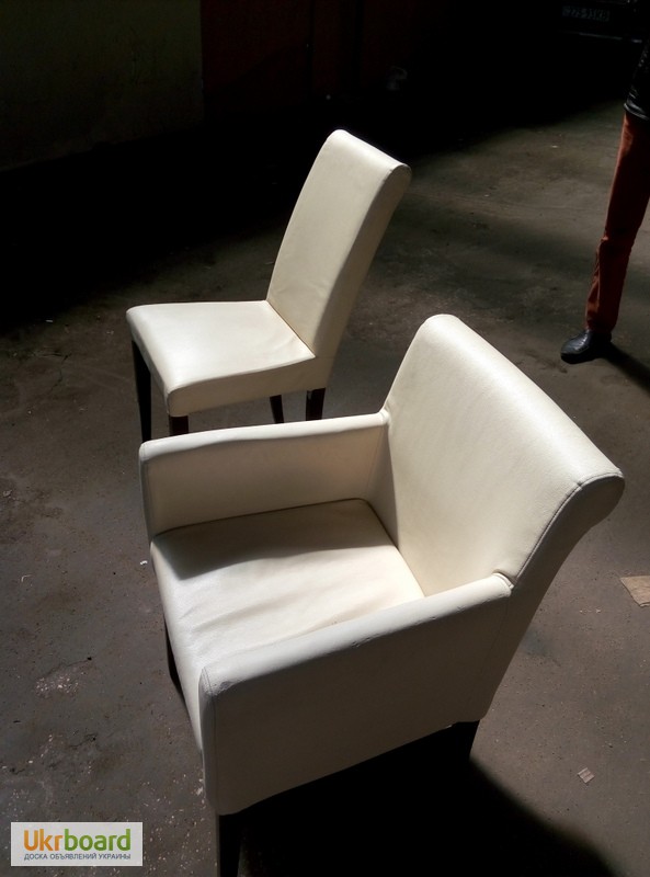 Фото 3. Продам светлые кресла из кожзама бу для кафе ресторанов клубов