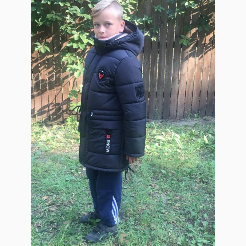 Фото 6. Зимние теплые удлиненные куртки для мальчиков 7-12 лет, цвета разные S9921