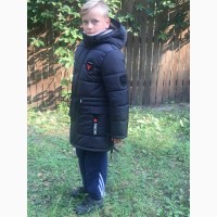 Зимние теплые удлиненные куртки для мальчиков 7-12 лет, цвета разные S9921