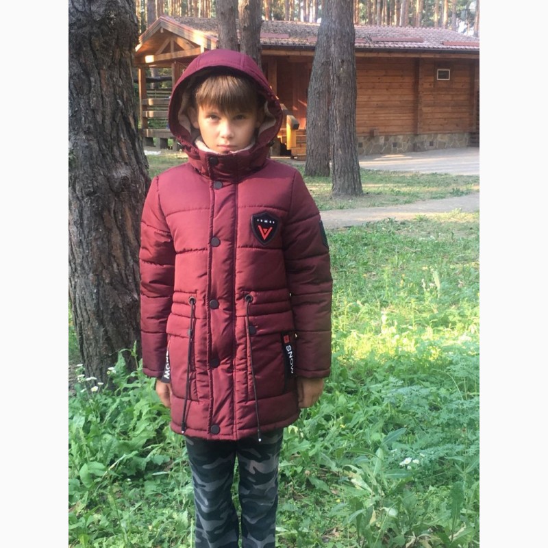 Фото 9. Зимние теплые удлиненные куртки для мальчиков 7-12 лет, цвета разные S9921