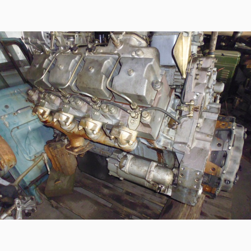 Фото 2. Двигатель КамАЗ-740 на а/м Урал-4320, с хранения