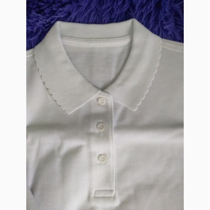 Фото 3. Рубашка поло для девочки школьная футболка George. Код 190215