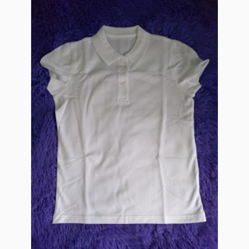 Фото 4. Рубашка поло для девочки школьная футболка George. Код 190215