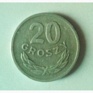 Монета. Польша 20 грош, 1967