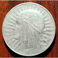 Монета. Страна - Польша 10 злотых 1932