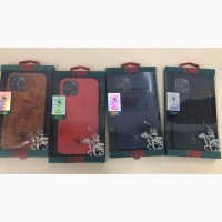 Кожаный чехол-накладка для iPhone Santa Barbara Polo red Club Knight iPhone 12 / 12 Pro