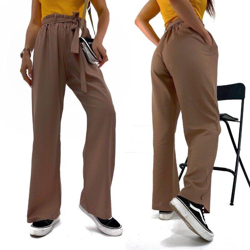 Фото 2. Женские льняные свободные брюки в расцветках рр 50-60