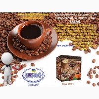 Тірьякісне кава 3 в 1 для схуднення з грибом Рейши і Моринги Ерсаг 2071