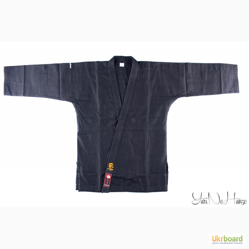 Фото 5. Черное плетенное кимоно (ДО ГИ) для единоборств (Master 2) Италия