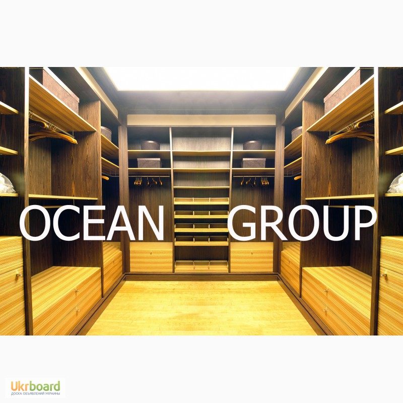 Фото 2. Компания Ocean Group изготавливает шкафы купе и гардеробные комнаты