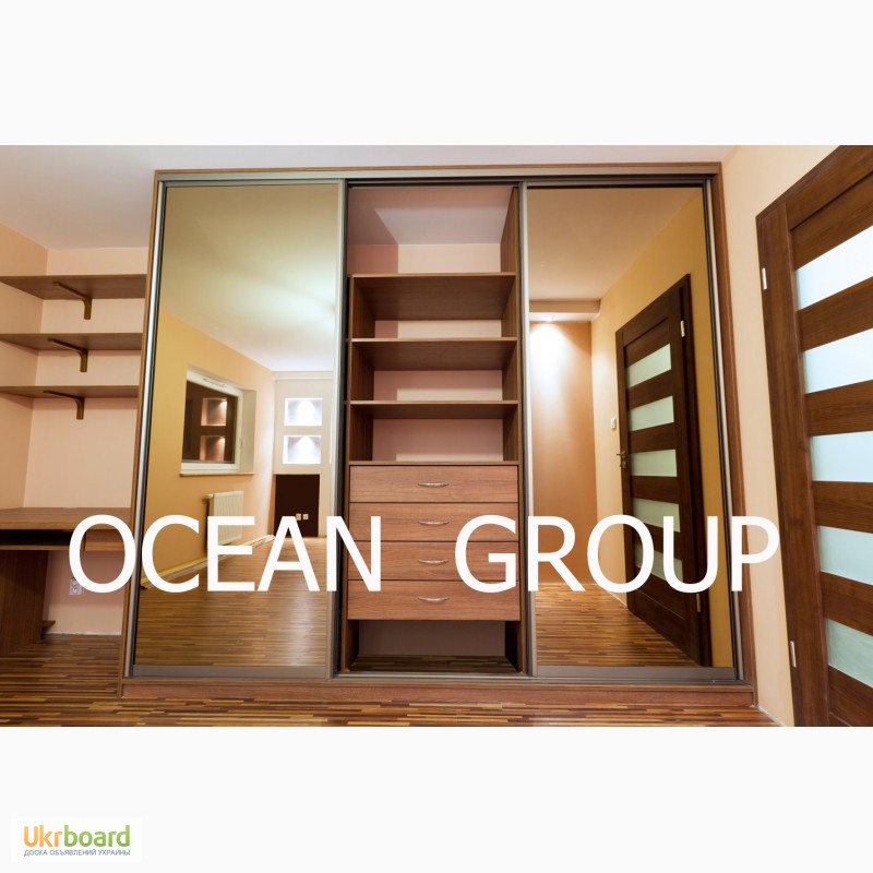 Фото 3. Компания Ocean Group изготавливает шкафы купе и гардеробные комнаты