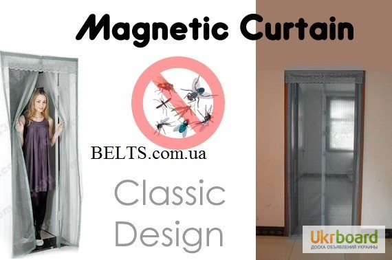 Фото 2. Дверная сетка на магнитах Магнетик Меш 210 100 см, анти москитная штора