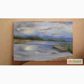Продам картину-пейзаж, нарисована масляными красками, размер 60 40 см