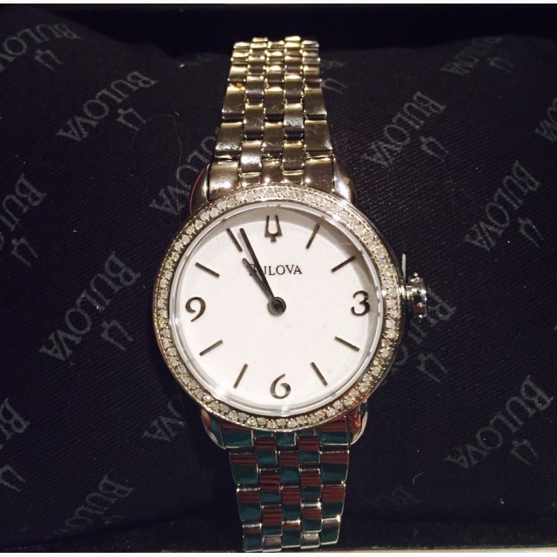 Фото 5. Суперцена!BULOVA :Женские часы с 72 натуральными бриллиантами сапфировое стекло