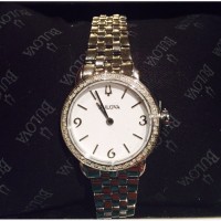 Суперцена!BULOVA :Женские часы с 72 натуральными бриллиантами сапфировое стекло