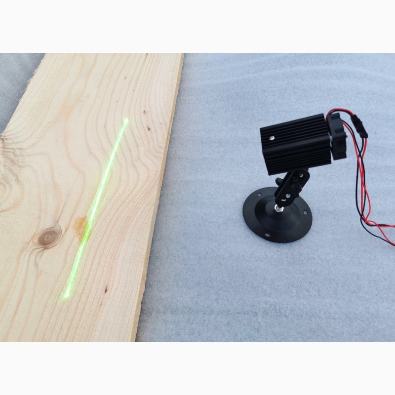 Фото 8. Лазер для станка 200мВт зеленый (лазерный имитатор линии пропила) - лазер линия