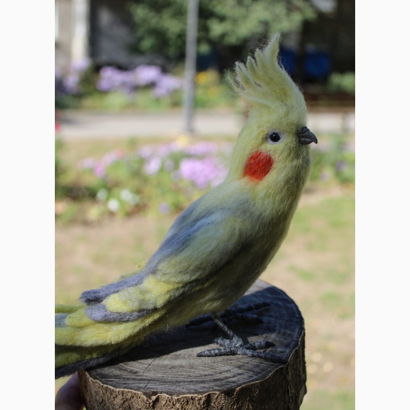 Фото 10. Корелла попугай валяная игрушка хендмэйд интерьерная ручной работы папуга корелла сувенир