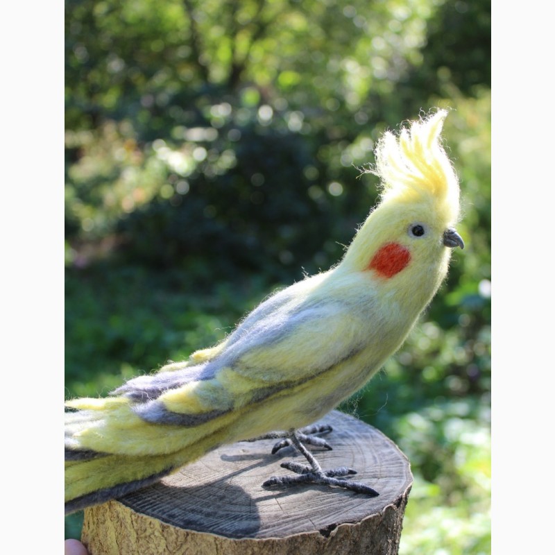 Фото 4. Корелла попугай валяная игрушка хендмэйд интерьерная ручной работы папуга корелла сувенир