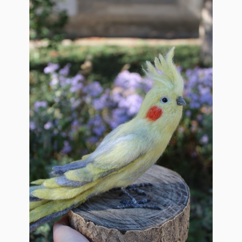 Фото 5. Корелла попугай валяная игрушка хендмэйд интерьерная ручной работы папуга корелла сувенир