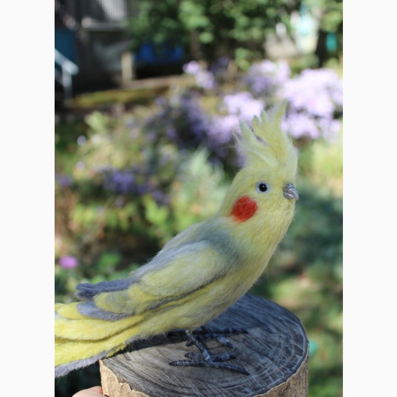 Фото 7. Корелла попугай валяная игрушка хендмэйд интерьерная ручной работы папуга корелла сувенир