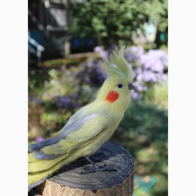 Фото 8. Корелла попугай валяная игрушка хендмэйд интерьерная ручной работы папуга корелла сувенир