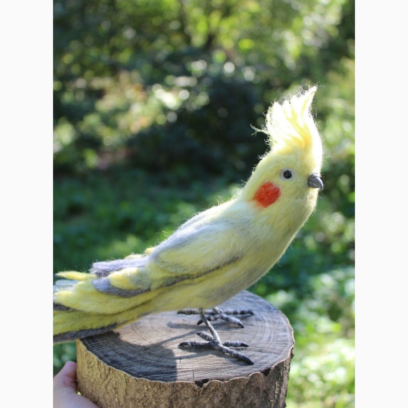 Фото 9. Корелла попугай валяная игрушка хендмэйд интерьерная ручной работы папуга корелла сувенир