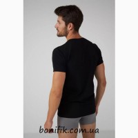 Мужская чорная футболка из коллекции Basic (арт. MBSK 500/01/02)