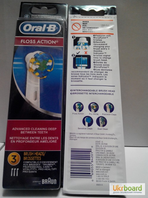 Oral-b FLOSS ACTION 3шт, Оригинал