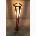 Настольный светильник ночник из бамбука ручной работы