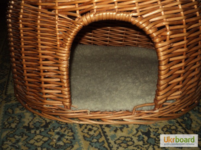 Фото 7. Б/у Плетеный домик-лежак для кошек Trixie Wicker Cave with Bed on Top