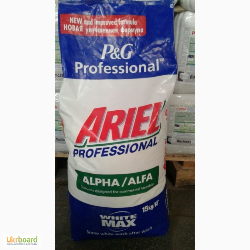 Фото 3. Продам порошок Ariel Alpha Professional 15 кг