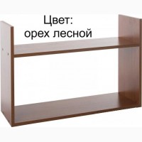 Полка книжная, 75 х 50 х 25 см, 4 цвета (дуб молочный, дуб сонома, венге, орех лесной)