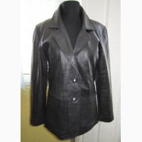 Модная женская кожаная куртка-пиджак JOY. Лот 112