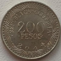 Колумбия 200 песо 2014 с103
