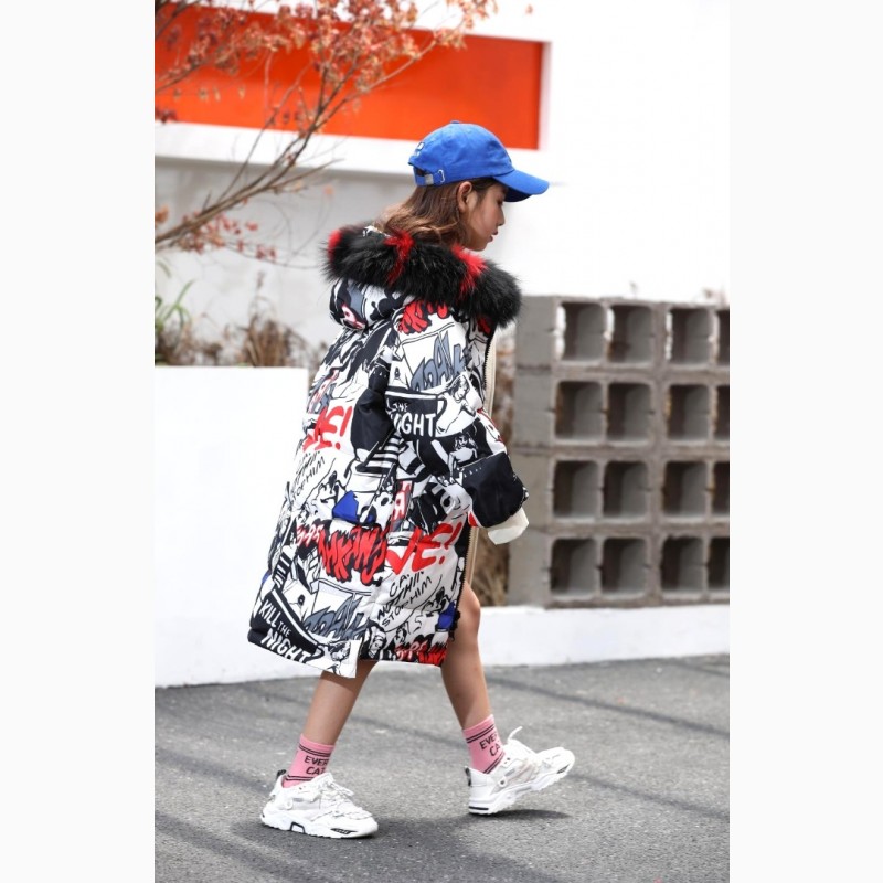 Фото 7. Модный двухсторонний пуховик для девочки, цвета разные, рост 122 - 160 см